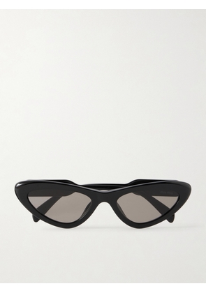 Miu Miu Eyewear - Cat-eye Acetate Sunglasses - Black - One size
