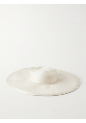 Gigi Burris - Walton Boater Satin-trimmed Crinoline Sunhat - Neutrals - One size