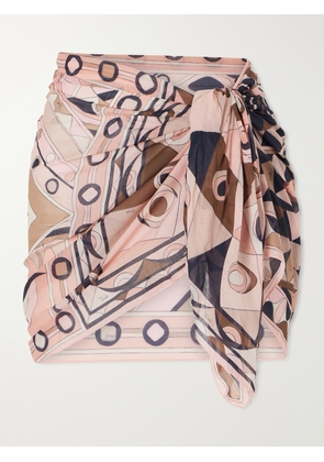 PUCCI - Printed Cotton Pareo - Pink - One size