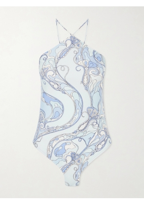 PUCCI - Printed Swimsuit - Blue - x small,small,medium,large,x large