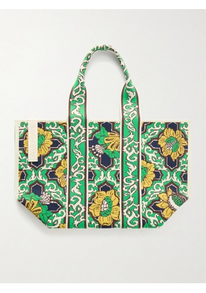 ALÉMAIS - Liana Recycled Jacquard-knit Tote - Green - One size