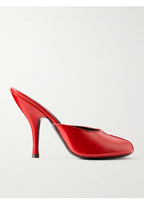 JUDE - Date Leather Mules - Red - IT35,IT36,IT36.5,IT37,IT37.5,IT38,IT38.5,IT39,IT39.5,IT40,IT40.5,IT41,IT41.5,IT42