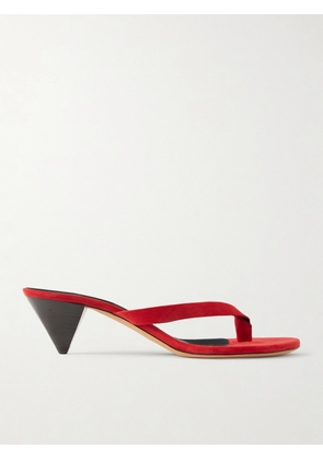 JUDE - Rooty Suede Sandals - Red - IT36,IT36.5,IT37,IT37.5,IT38,IT38.5,IT39,IT39.5,IT40,IT40.5,IT41,IT41.5,IT42