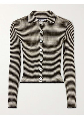 Calle Del Mar - Striped Knitted Cardigan - Yellow - x small,small,medium,large,x large