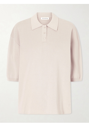 The Frankie Shop - Nola Cotton-blend Knitted Polo Shirt - Gray - XXS,XS,S,M,L,XL