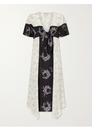 MAISON MAYLE - Andalou Floral-print Silk Midi Dress - Multi - US0,US2,US4,US6,US8,US10,US12