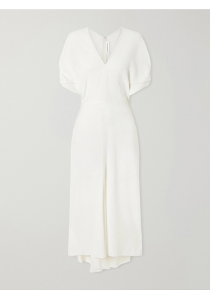 Victoria Beckham - Twill Midi Dress - White - UK 6,UK 8,UK 10,UK 12,UK 14