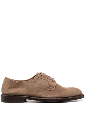 Doucal's lace-up suede derby shoes - Neutrals