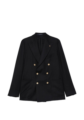 Tagliatore double-breasted pocket blazer - Blue