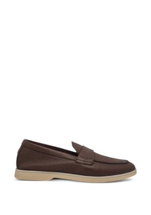 Henderson Baracco Chiaia textured strap loafers - Brown
