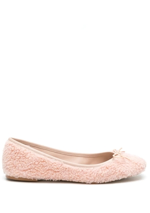 Sarah Chofakian Loby textured ballerina shoes - Pink
