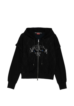 Andersson Bell patterned hooded jacket - Black