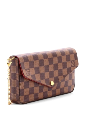 Louis Vuitton Pre-Owned Felicie Pochette Damier crossbody bag - Brown