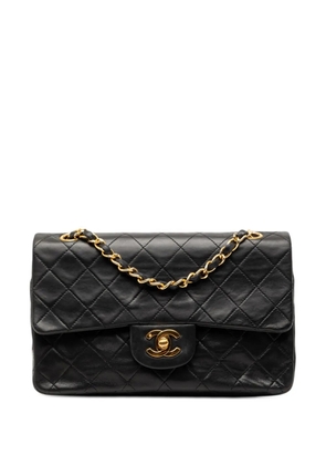 CHANEL Pre-Owned 1989-1991 Small Classic Lambskin Double Flap shoulder bag - Black