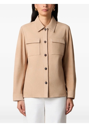 Brooks Brothers patch-pocket suede jacket - Neutrals