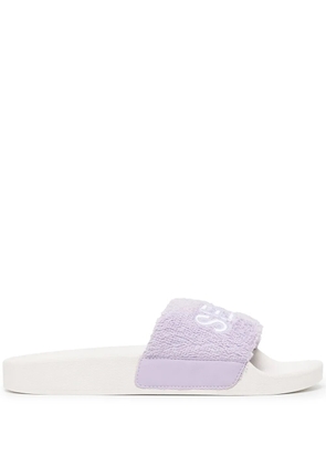 Senso Elly logo embroidered-slides - Purple