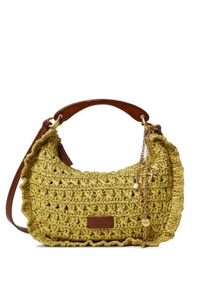 TWINSET woven ruffled shoulder bag - Green