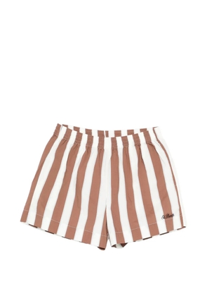 MC2 Saint Barth Meave striped shorts - Brown