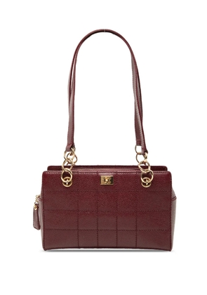 CHANEL Pre-Owned 2002-2003 CC Choco Bar Caviar Wild Stitch shoulder bag - Red