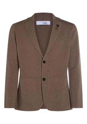 Lardini two-button patch-pockets cardigan - Brown