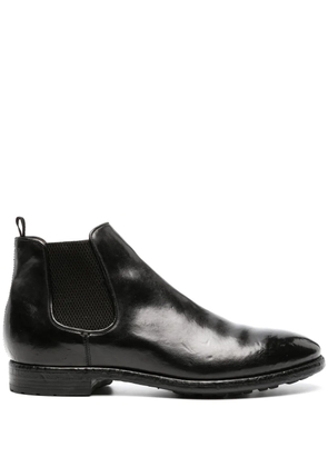 Officine Creative polished leather Chelsea boots - Black