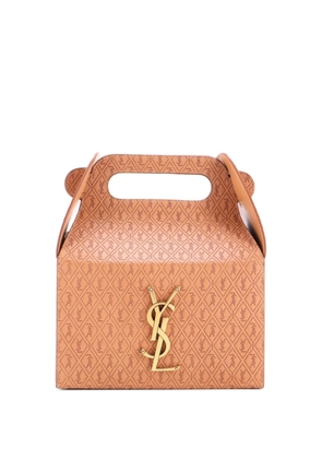 Saint Laurent Pre-Owned Take-Away Box Bag Monogram All Over Leather satchel - Brown