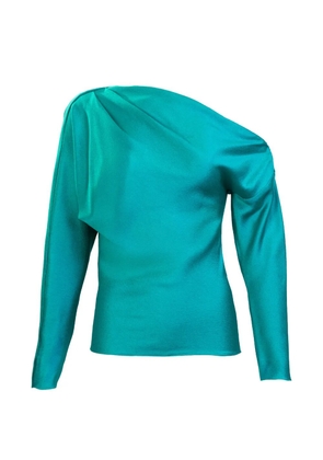 Silvia Tcherassi Viola one-shoulder blouse - Blue