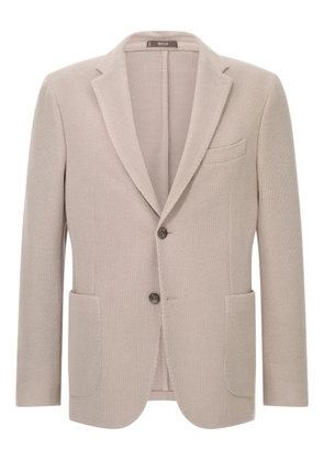 Boggi Milano micro-textured wool blazer - Neutrals