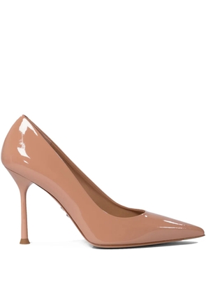 Sergio Levantesi 95mm leather pointed-toe pumps - Neutrals