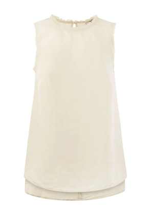 Peserico linen top - Neutrals