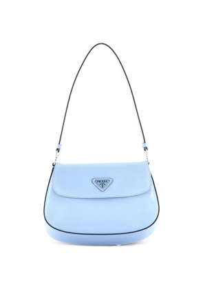 Prada Pre-Owned Cleo Flap Shoulder Bag Spazzolato Leather Small hobo bag - Blue