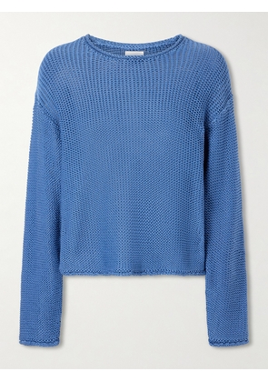 LESET - Ben Open-knit Cotton Sweater - Blue - x small,small,medium,large,x large