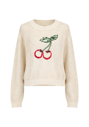 TWINSET cherry sweater - Neutrals