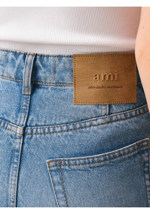 AMI Paris cotton mini skirt - Blue