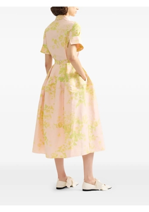 ERDEM floral short-sleeve shirt - Pink