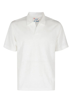 MC2 Saint Barth linen polo shirt - White