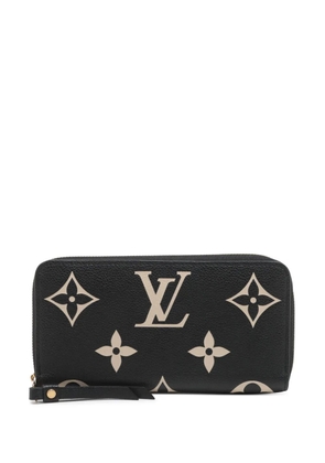 Louis Vuitton Pre-Owned 2021-2025 Monogram Empreinte Bicolor Zippy Wallet long wallets - Black