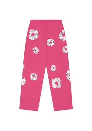 Denim Tears rhinestone-embellished cotton track pants - Pink