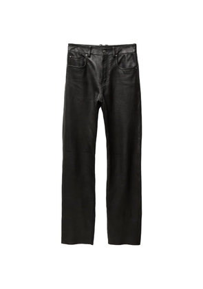 Versace leather trousers - Black