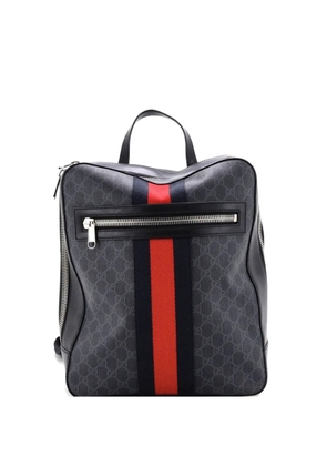 Gucci Pre-Owned Web Zip GG Coated Canvas Medium backpack - Black