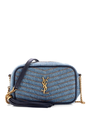 Saint Laurent Pre-Owned Lou Camera Bag Matelasse Chevron Leather Mini crossbody bag - Blue