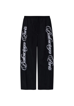 Balenciaga lettering trousers - Black