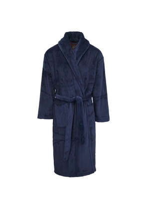 Majestic Filatures herringbone belted robe - Blue