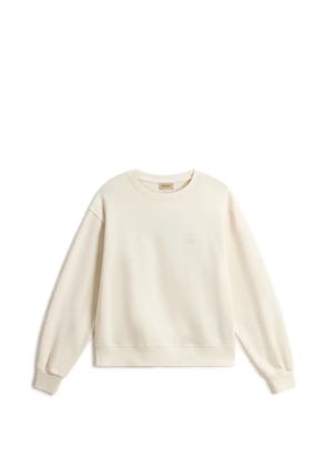 Woolrich logo-embroidered crew-neck sweatshirt - Neutrals