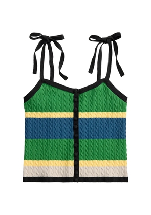 Polo Ralph Lauren cable-knit tie-strap tank top - Black