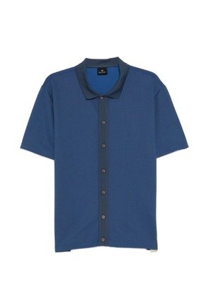 PS Paul Smith knitted button shirt - Blue