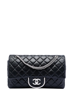CHANEL Pre-Owned 2006-2008 Paris Edinburgh Medium Lambskin Coco Sporran Flap crossbody bag - Black