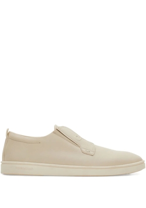 Ferragamo Gancini-embossed loafers - Neutrals