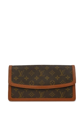 Louis Vuitton Pre-Owned 1990 PM Pochette monogram-canvas clutch bag - Brown