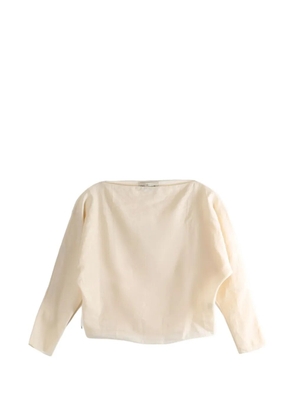 Cortana boat neck top - Neutrals